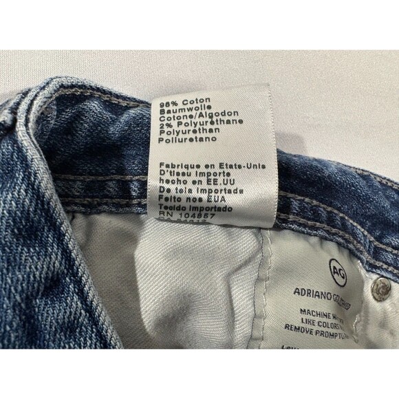 AG Adriano Goldschmied Light Wash Jeans Mens Modern Slim Straight Sz 31 USA - Picture 11 of 14